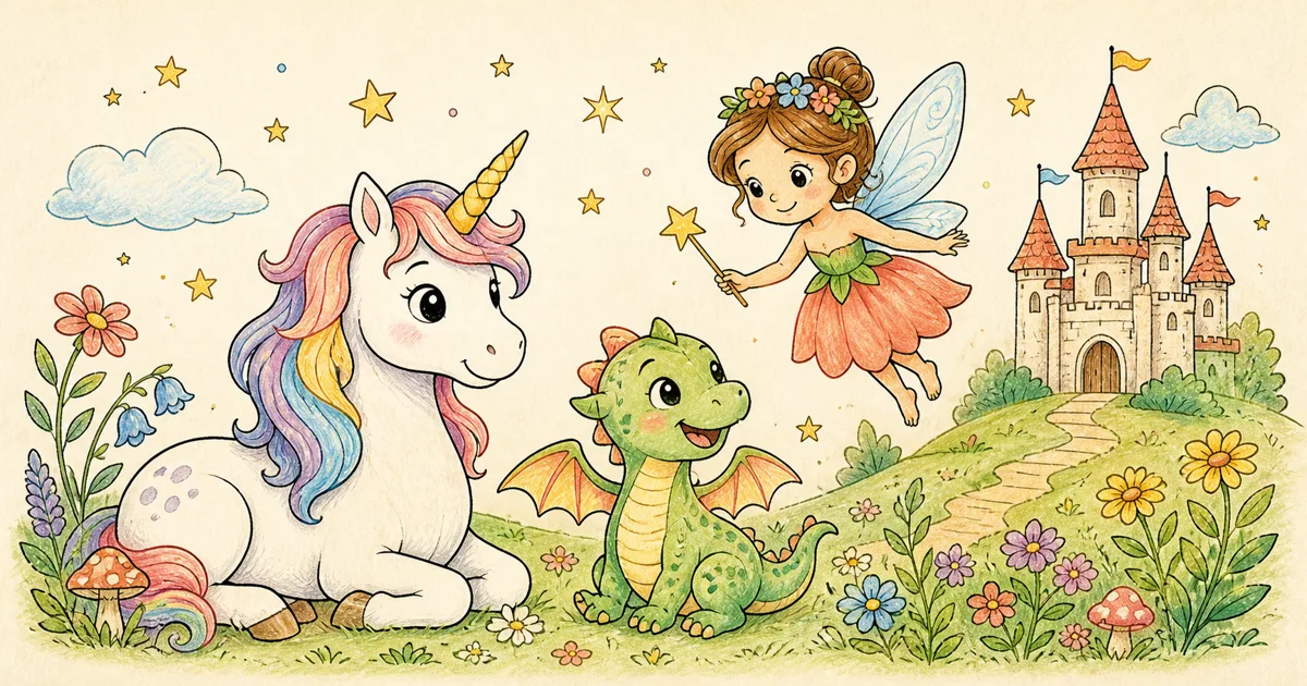Fantasy World Coloring Pages preview