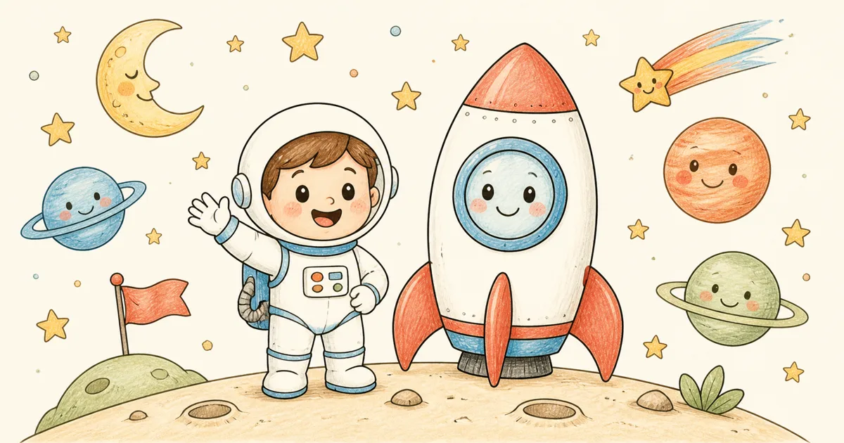 Universe Colouring Pages preview