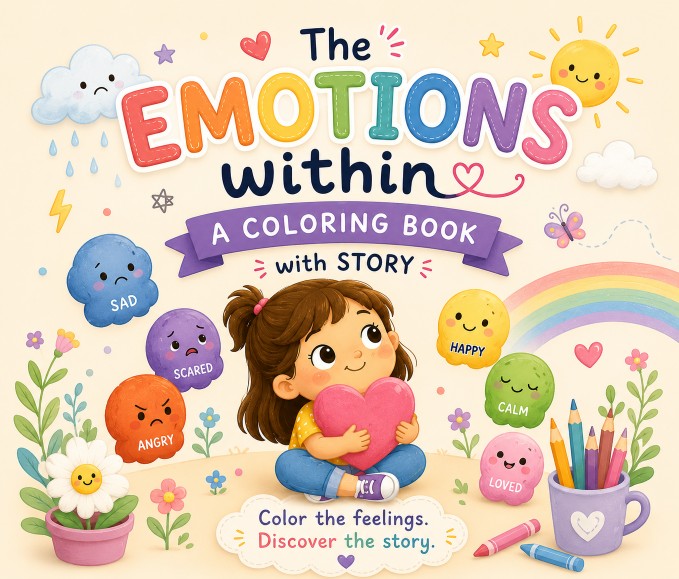 Story coloring book sample created with InkChamps