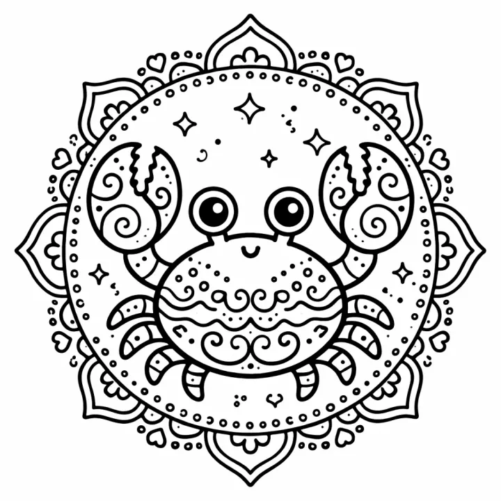 Animal Mandala Coloring Book sample page made with InkChamps