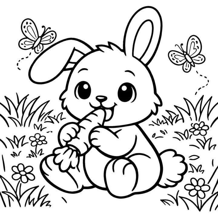 Bold and Easy Coloring Book sample page made with InkChamps