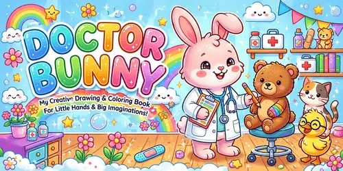Easter & Spring Coloring Book sample page made with InkChamps