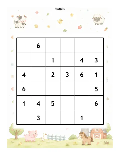 Sudoku Puzzle Book sample page made with InkChamps