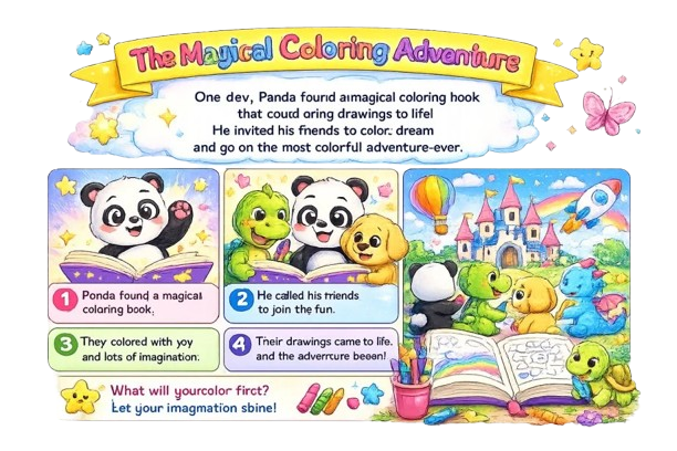 Coloring Book with Story